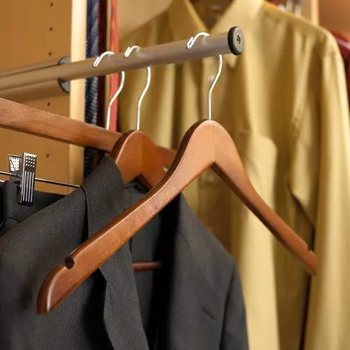 Wood Hanger for Dress Shirt Sweater 3D model
