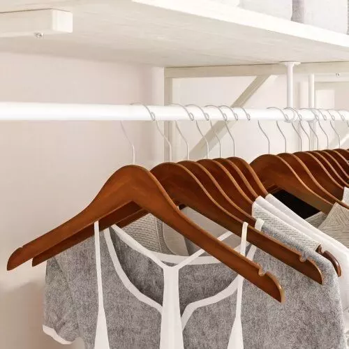 Wood Hanger for Dress Shirt Sweater 3D model
