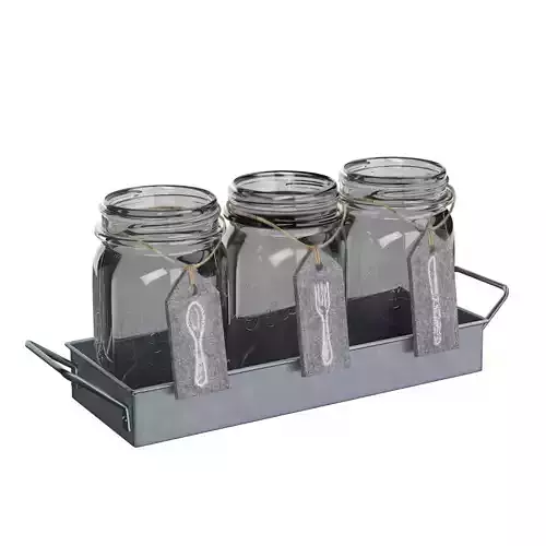 Piece Flatware Caddy Set 3D model