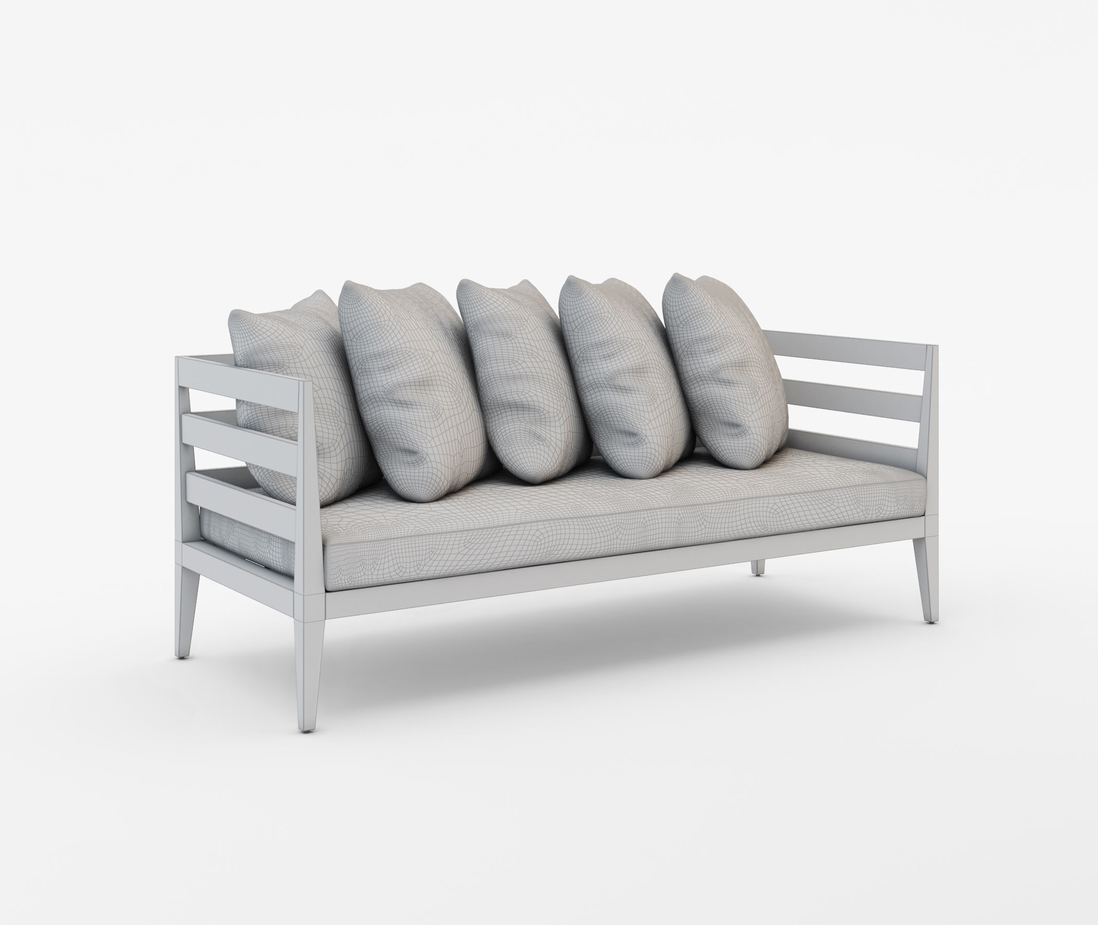 WEST ELM JARDINE OUTDOOR FURNITURE SET 3D model_6