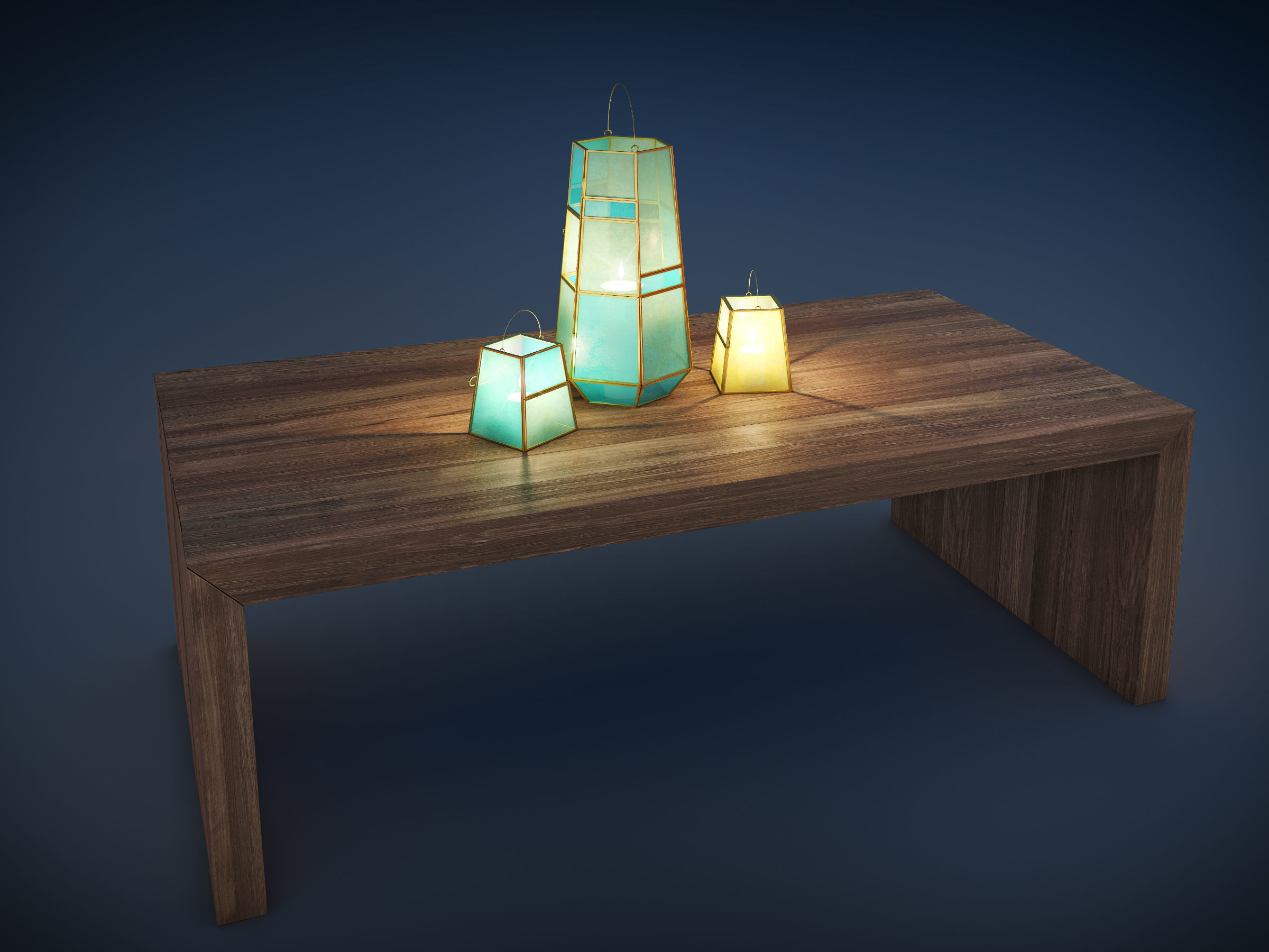 WEST ELM JARDINE OUTDOOR FURNITURE SET 3D model_20