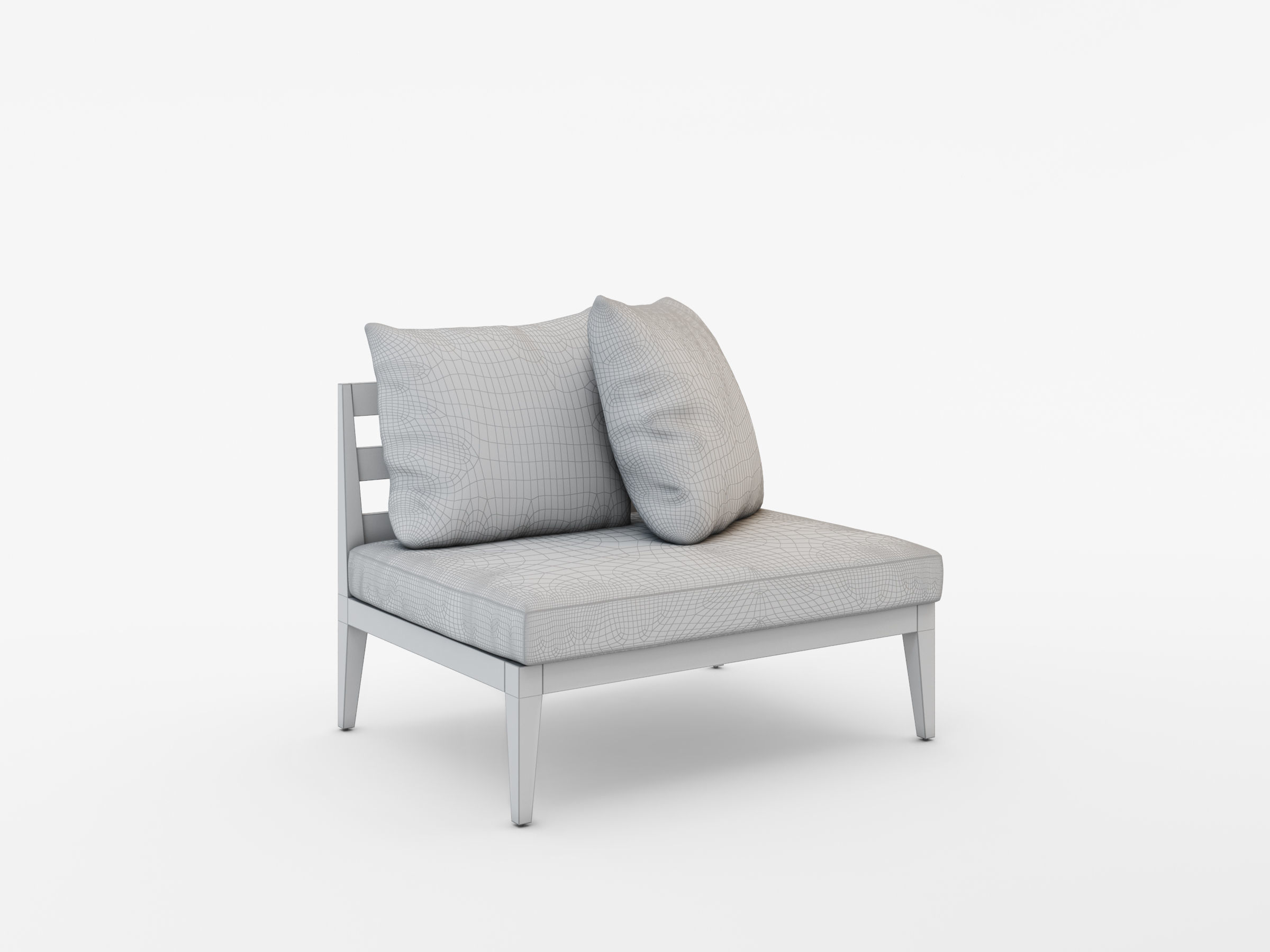 WEST ELM JARDINE OUTDOOR FURNITURE SET 3D model_10