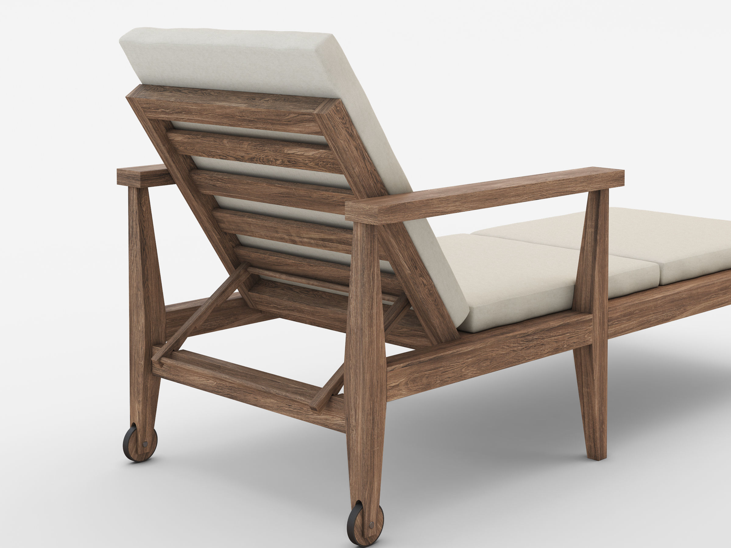 WEST ELM JARDINE OUTDOOR FURNITURE SET 3D model_13