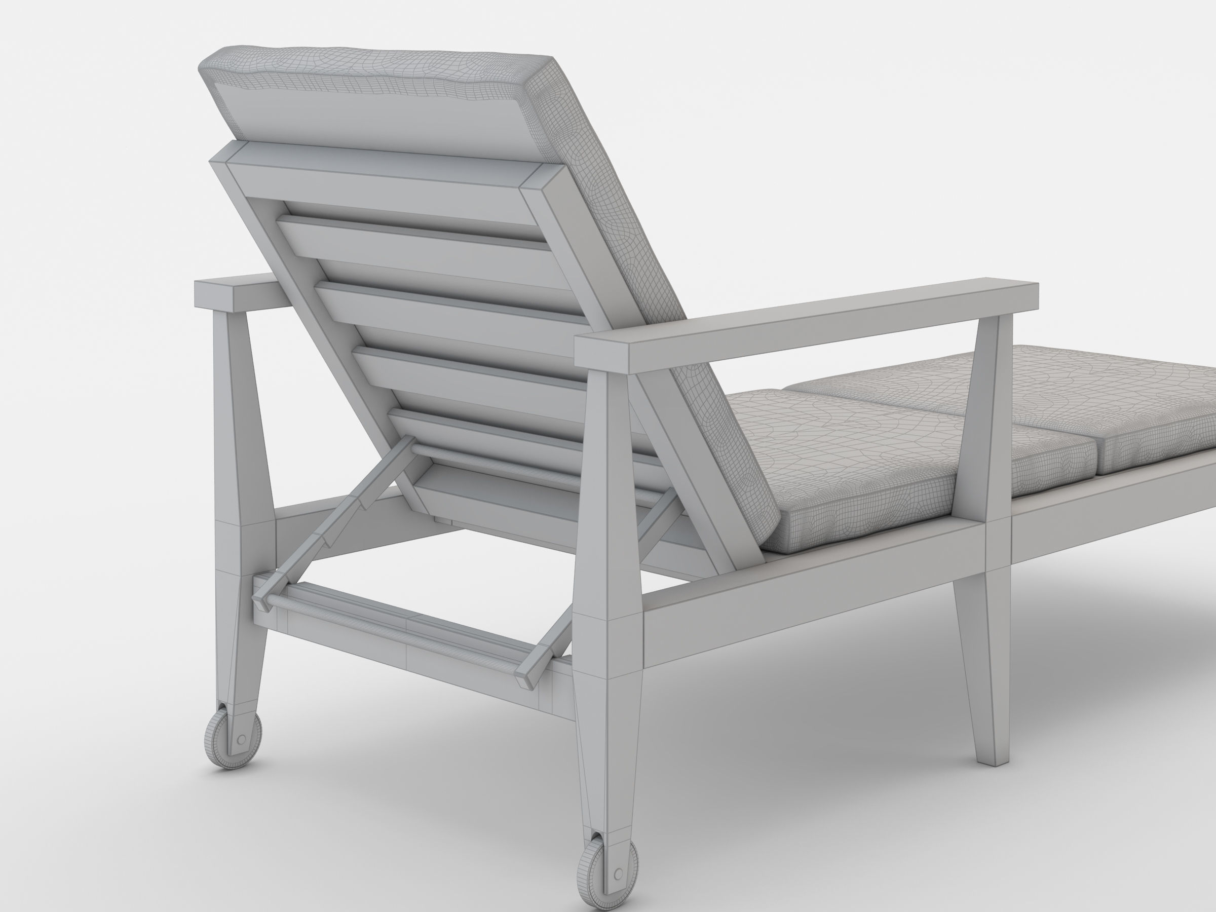 WEST ELM JARDINE OUTDOOR FURNITURE SET 3D model_14