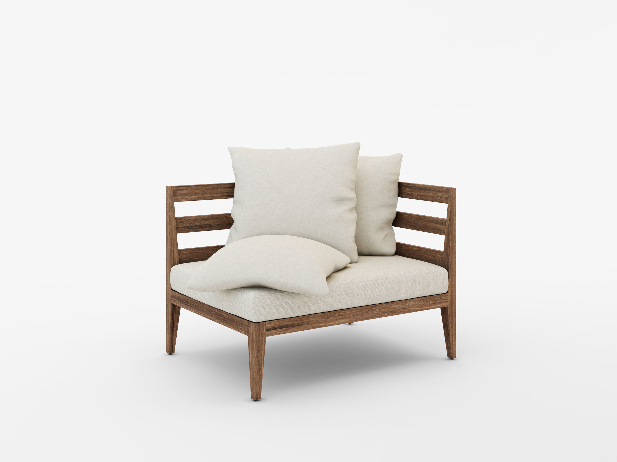 WEST ELM JARDINE OUTDOOR FURNITURE SET 3D model_7