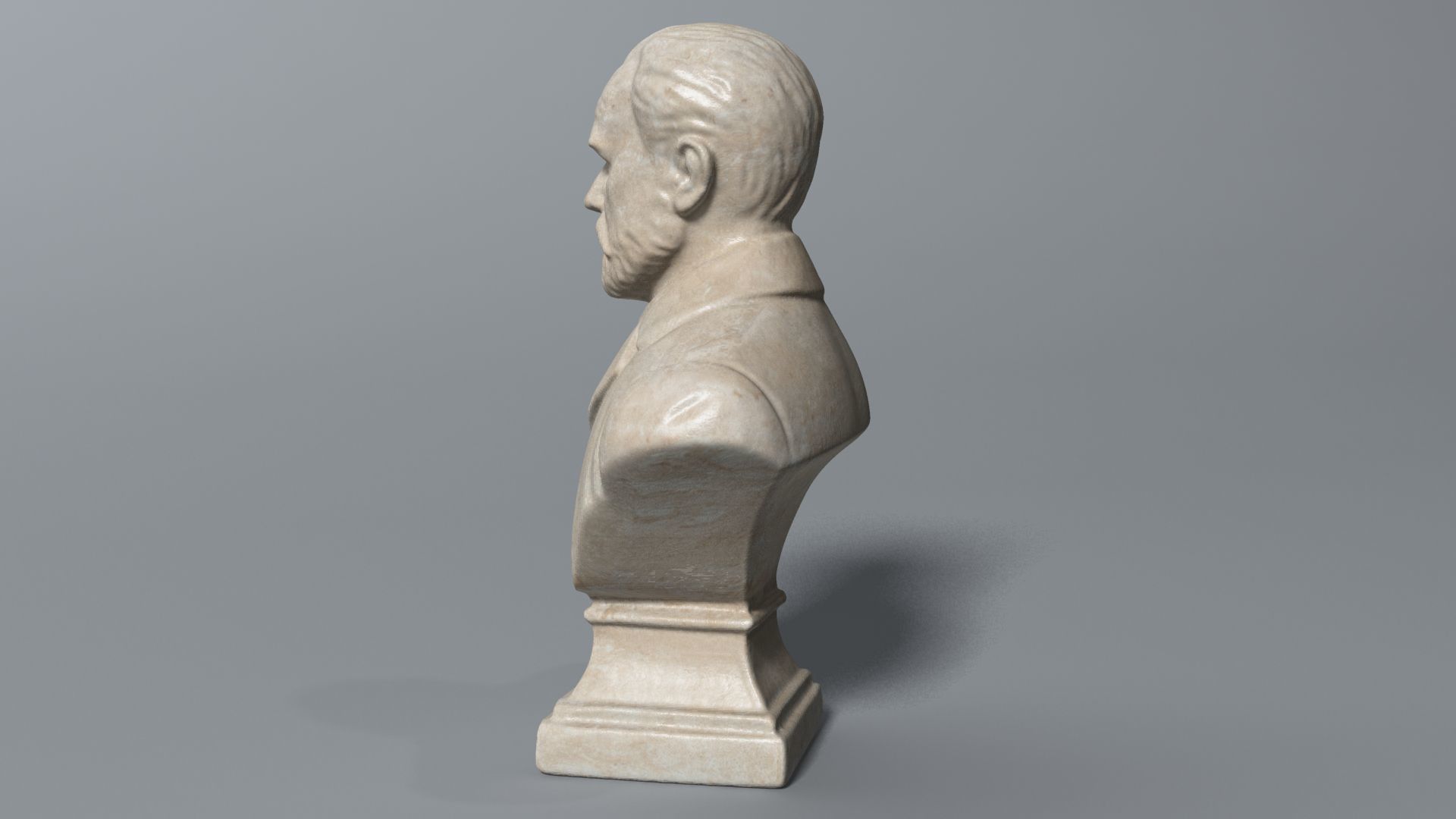 Zola Bust 3D model_4