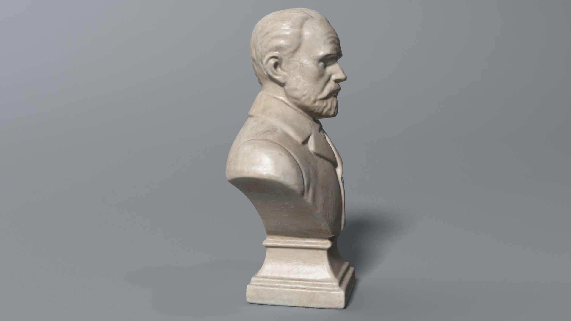 Zola Bust 3D model_2