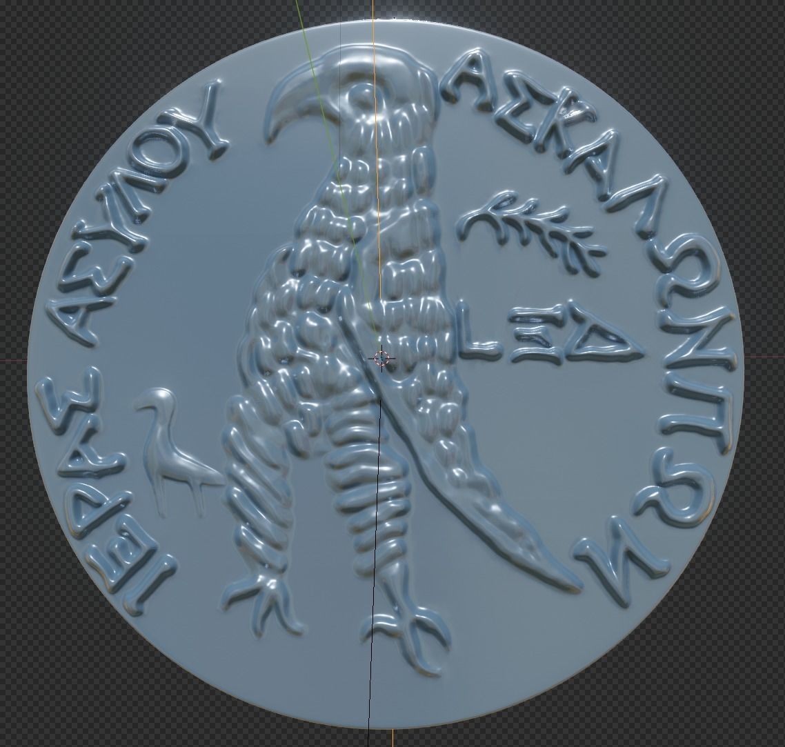 Egyptian coin - 3d printing 3D print model_2