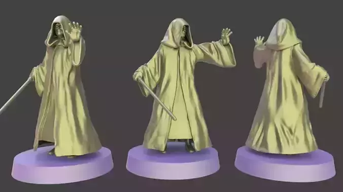 Star wars legion emperor palpatine miniature 3D print model