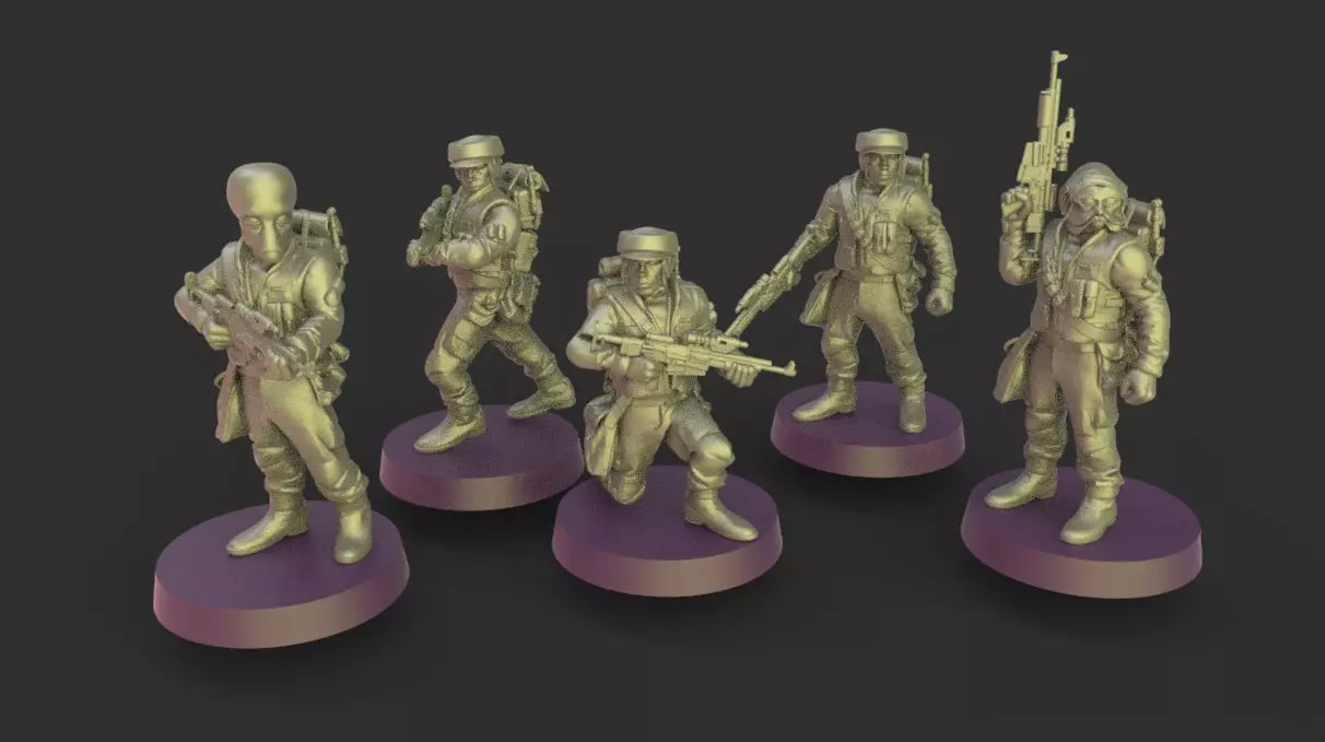Star wars legion rebels Presupported included 3D print model_0