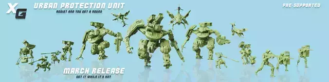 URBAN PROTECTION UNIT  For 3D Printing