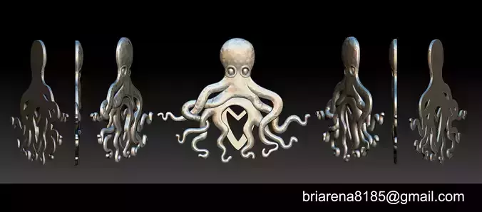 Octopus pendant