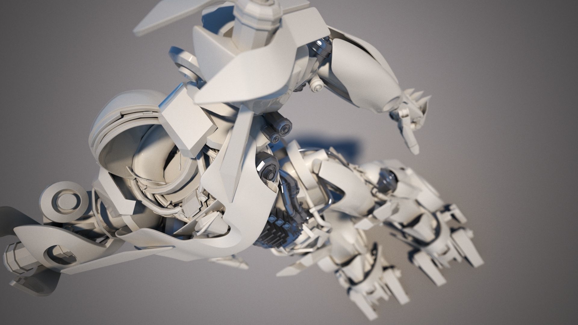 sci robot 3D model_2
