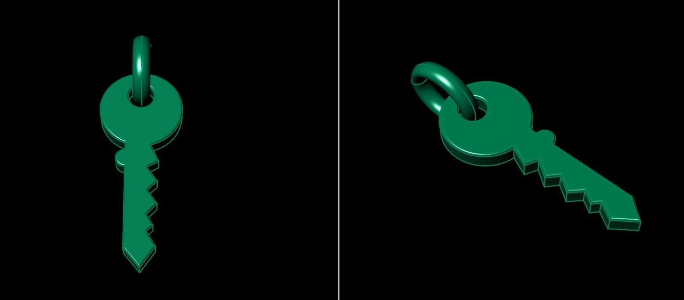 Key Pendant Style 1 3D print model_11