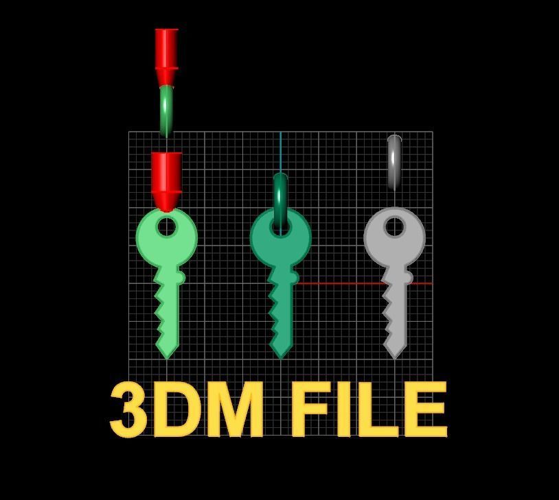 Key Pendant Style 1 3D print model_2