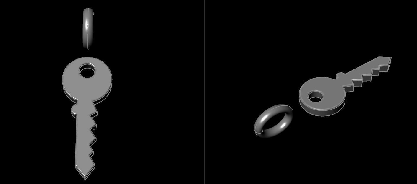 Key Pendant Style 1 3D print model_12