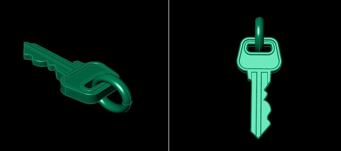 Key Pendant Style 2 3D print model_11