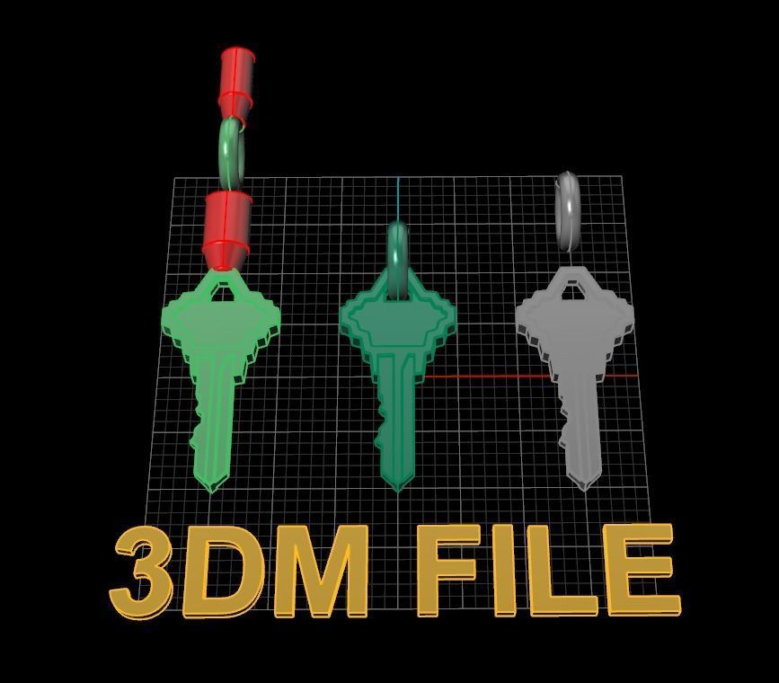 Key Pendant Style 3 3D print model_2