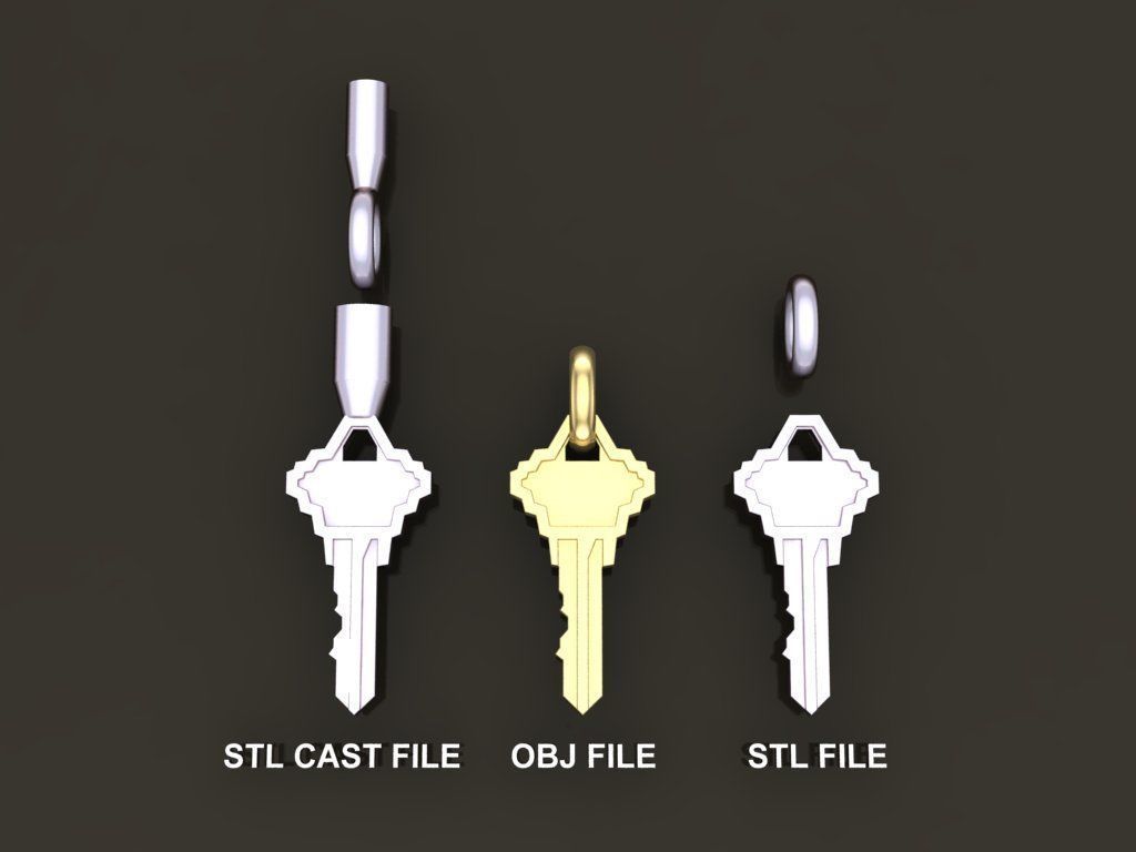Key Pendant Style 3 3D print model_1