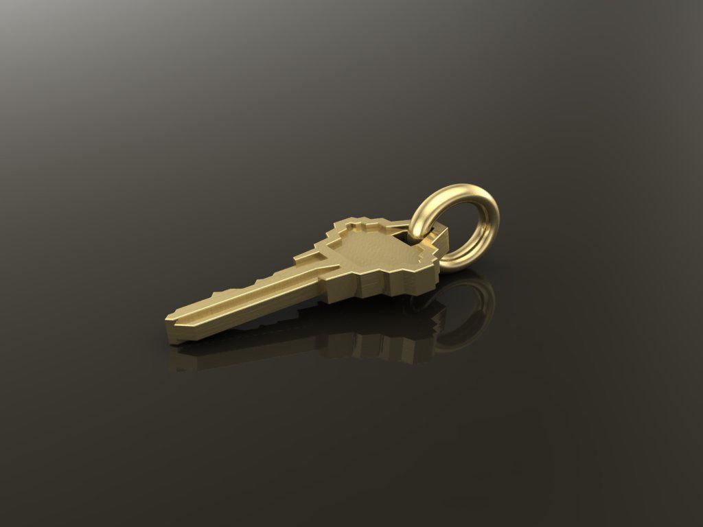Key Pendant Style 3 3D print model_3