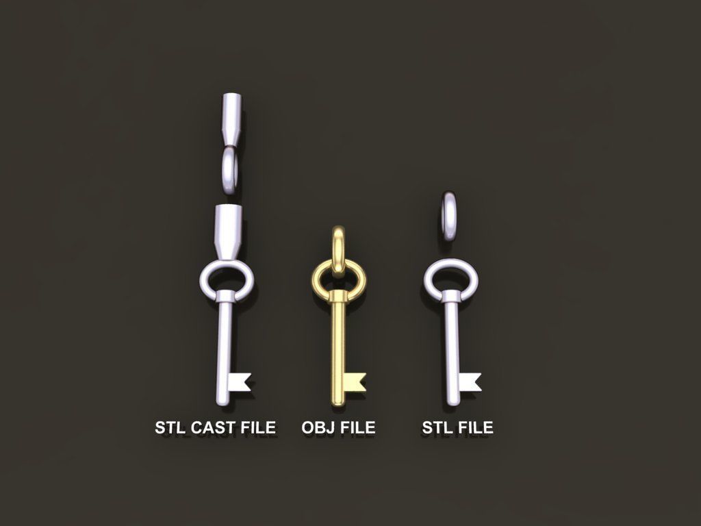 Key Pendant Style 4 3D print model_1