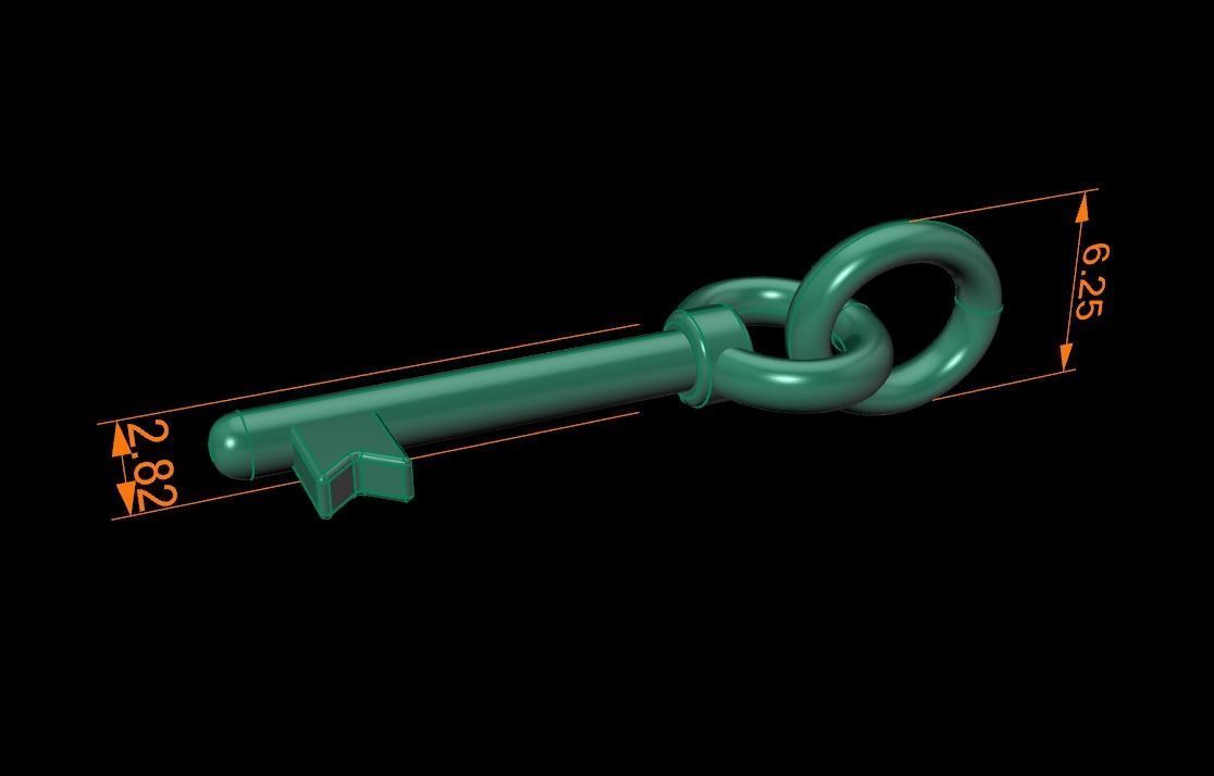 Key Pendant Style 4 3D print model_8