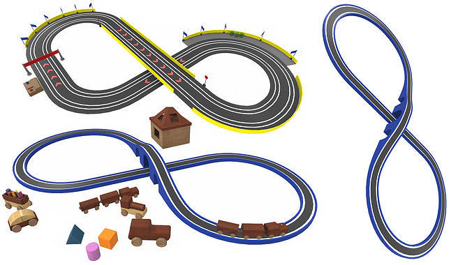 Cartoon toys pack 100Plus 3D model 7
