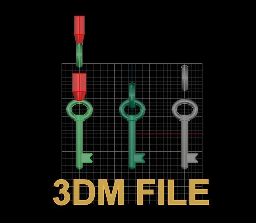 Key Pendant Mix Style 3D print model_8