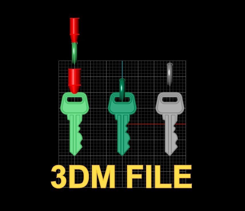 Key Pendant Mix Style 3D print model_6
