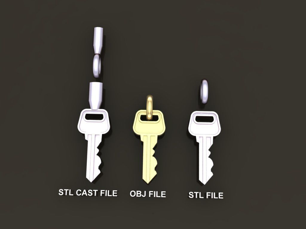 Key Pendant Mix Style 3D print model_2