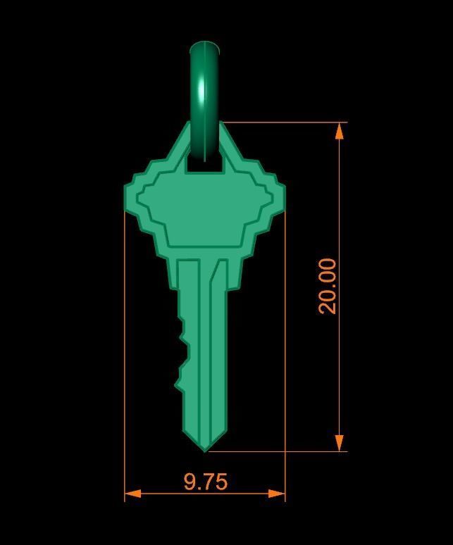 Key Pendant Mix Style 3D print model_9
