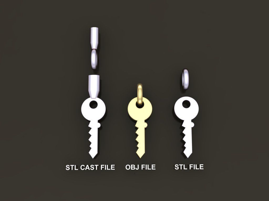 Key Pendant Mix Style 3D print model_3