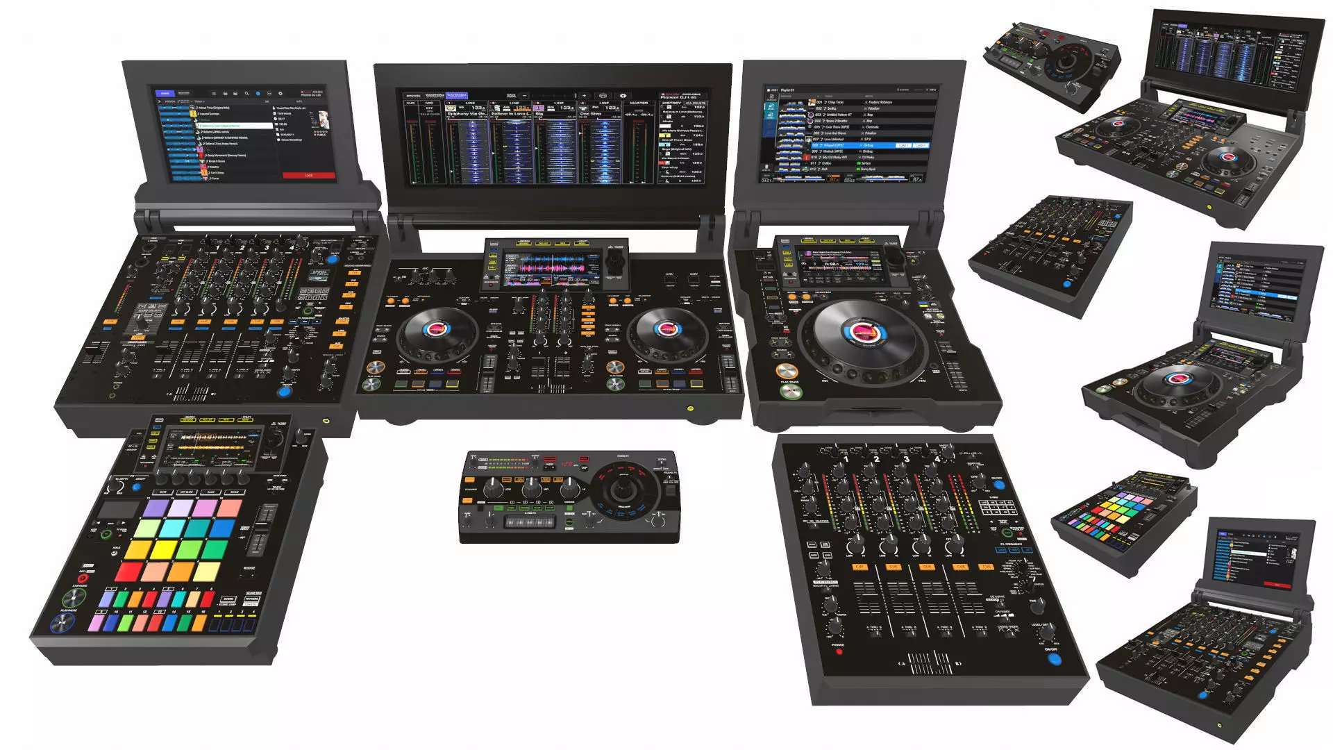 DJ Controller Set 3D model