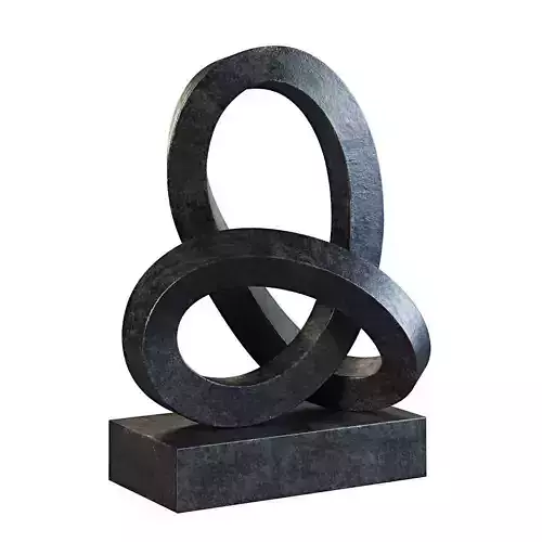 Cast Metal Abstract Sculpture 4