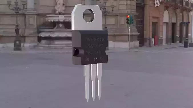 Mosfet Transistor 3D model