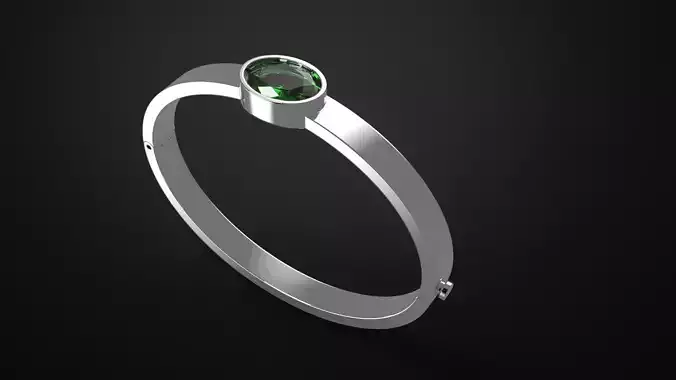 bracelet with emerald