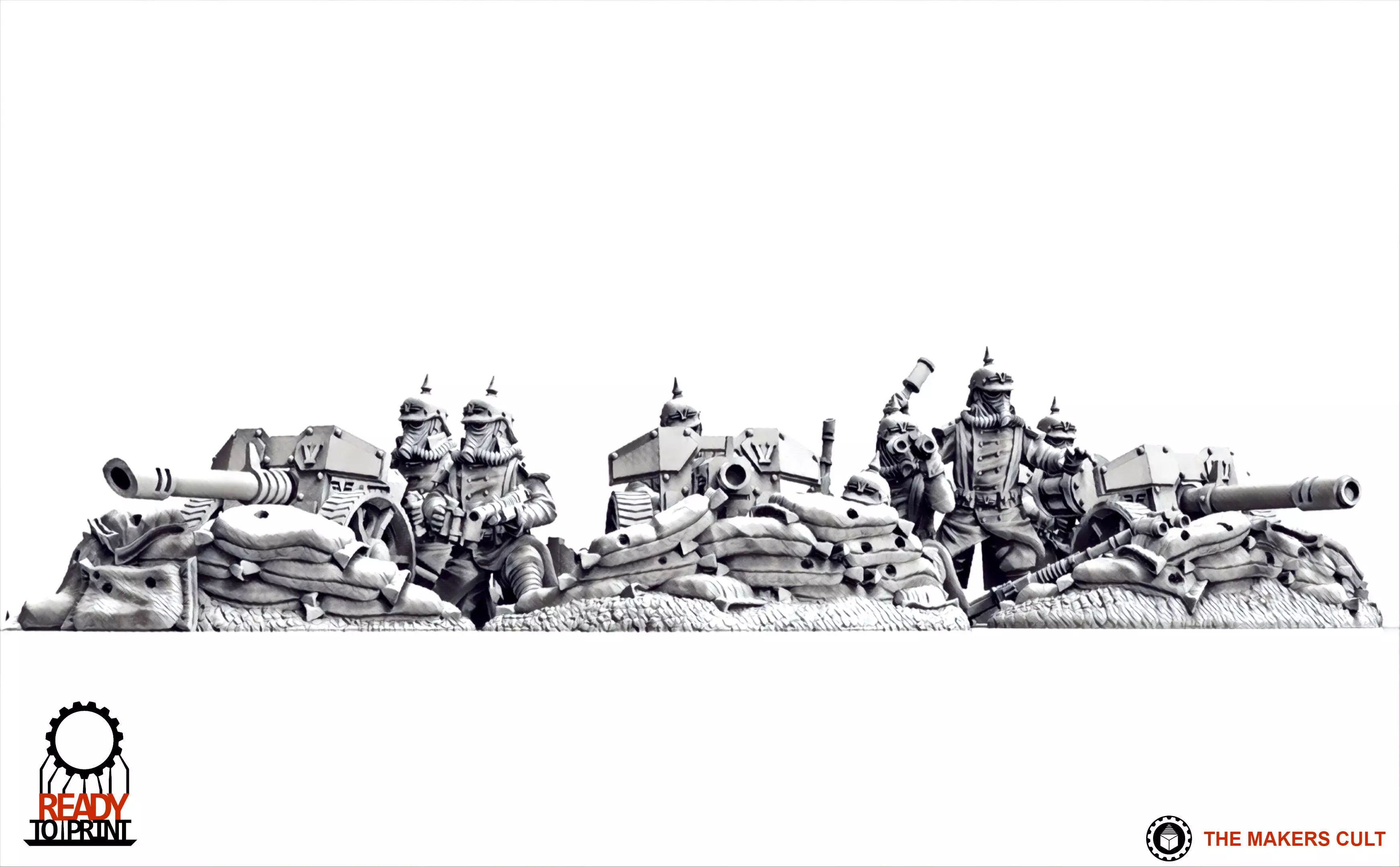 Valour Korps - Heavy Weapon Teams Set 1 3D print model_0