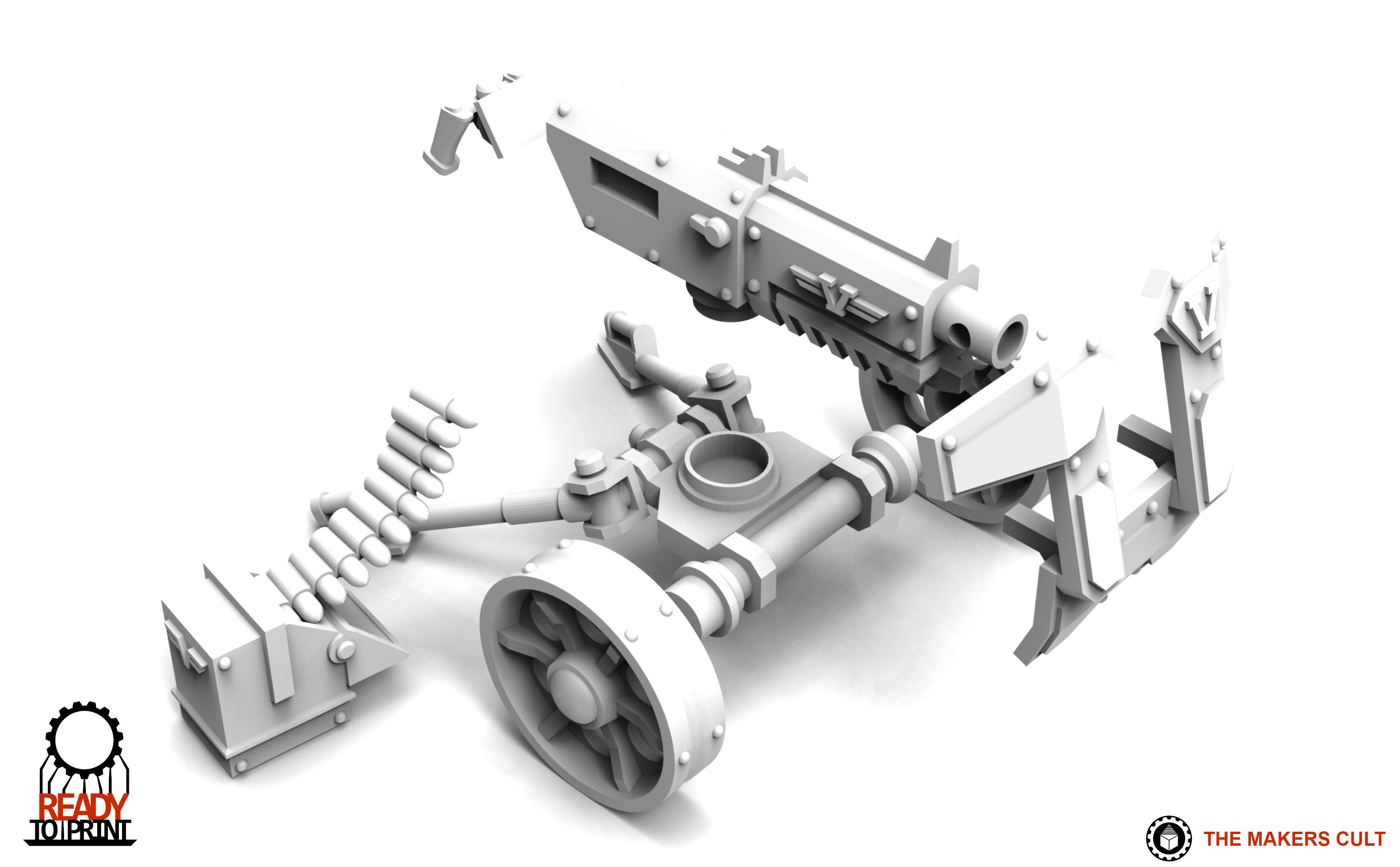 Valour Korps - Heavy Weapon Teams Set 1 3D print model_29