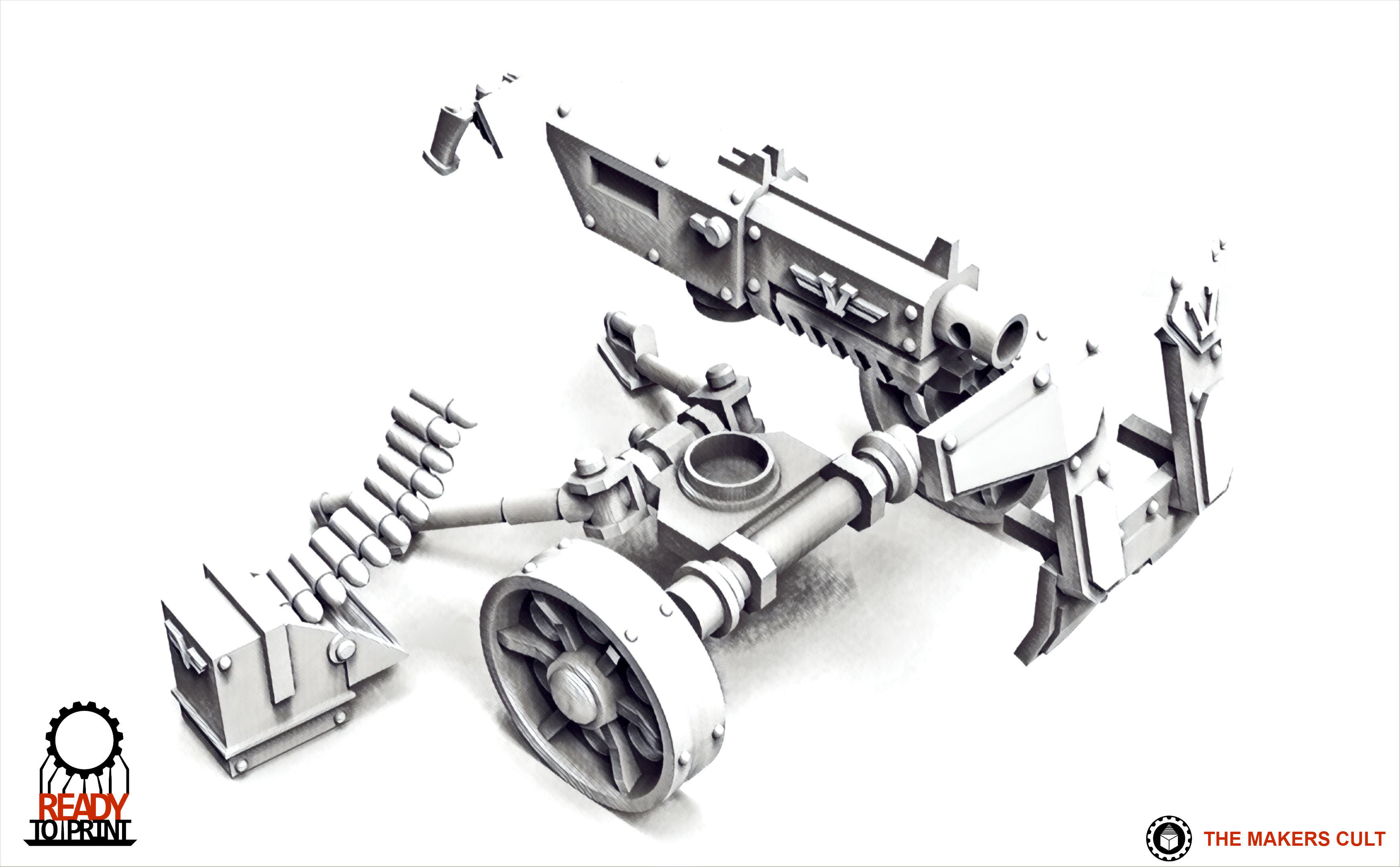 Valour Korps - Heavy Weapon Teams Set 1 3D print model_12