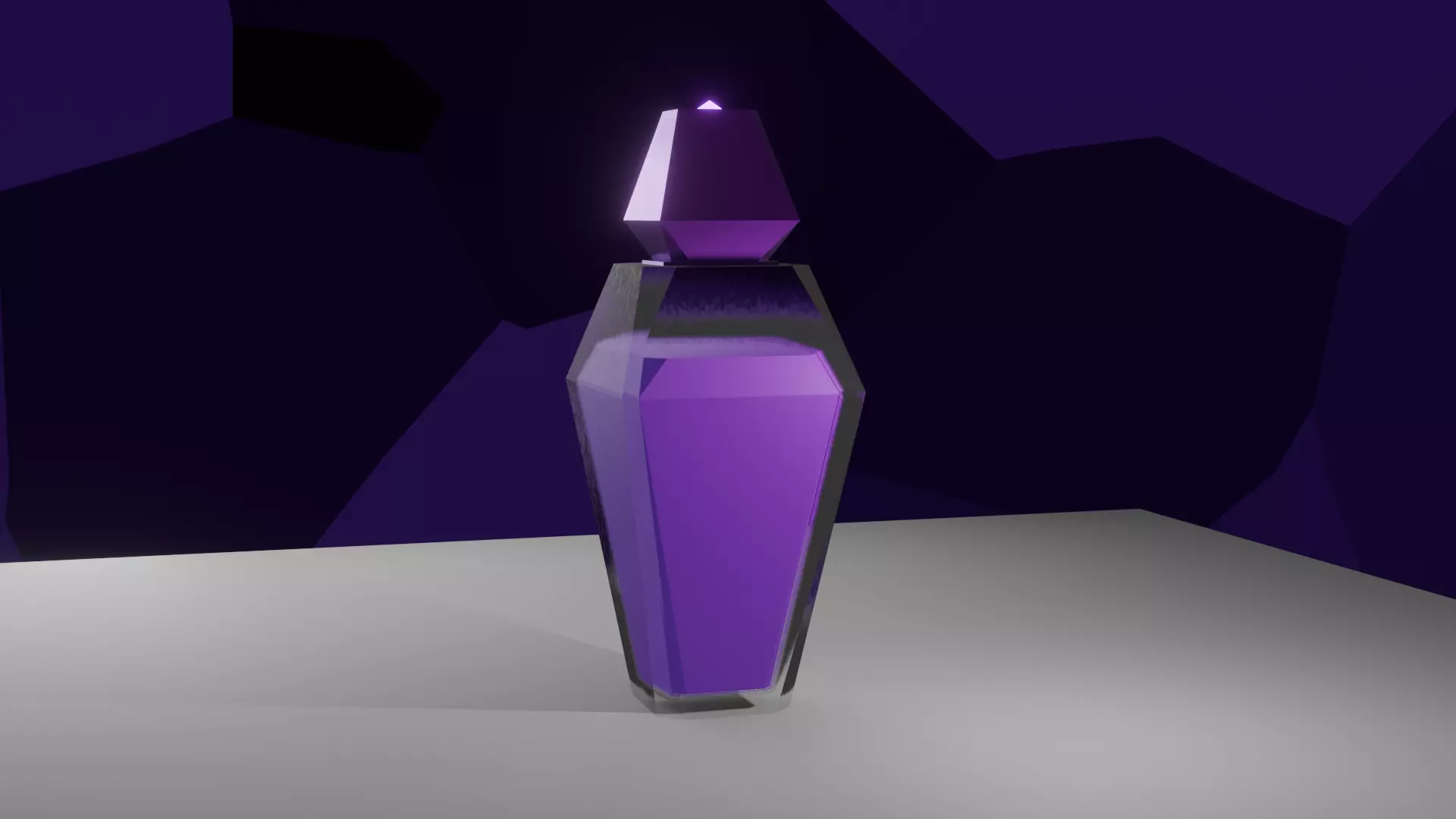 Purple Scent Bottle Free low-poly 3D model