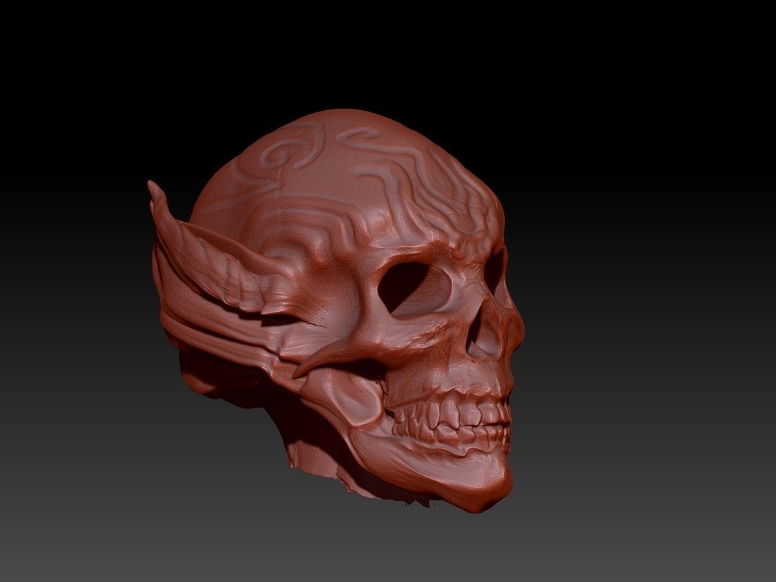 Demon Skull 3D model_2