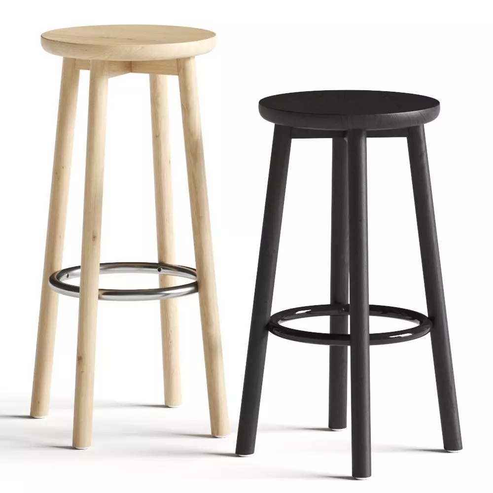 Stattmann Profile Barstools 3D model_0