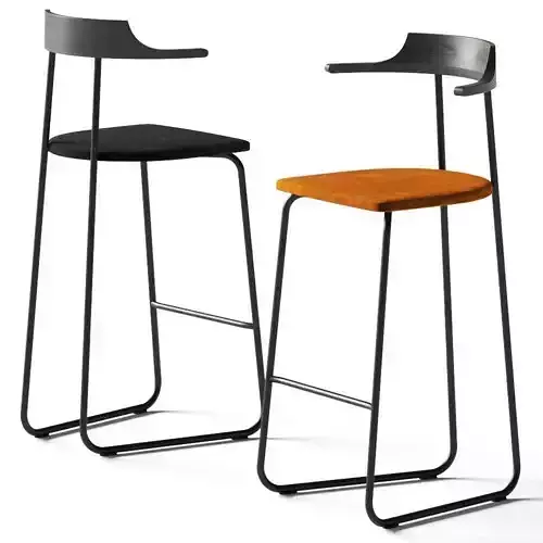 Neil David Cheers Upholstered Bar Stool 3D model