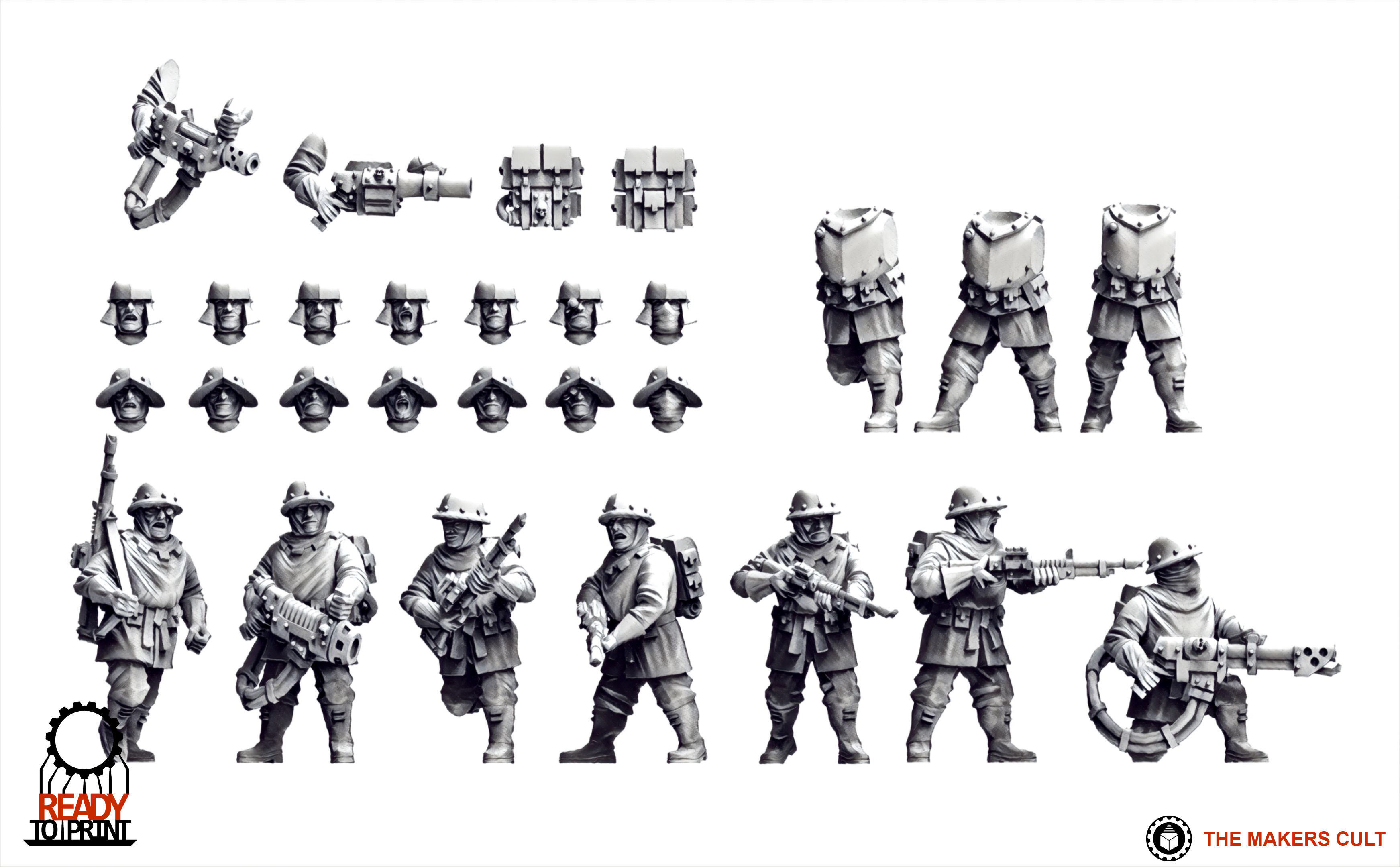 Feudal Guard - Militia 3D print model_5