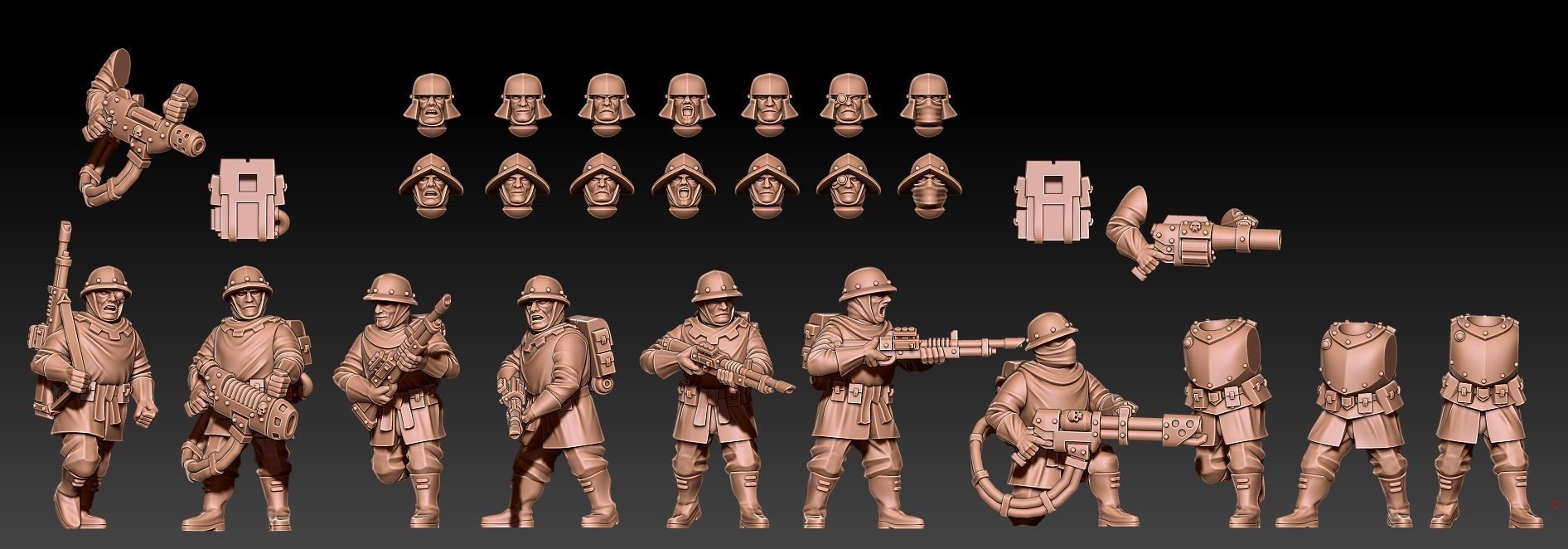 Feudal Guard - Militia 3D print model_4