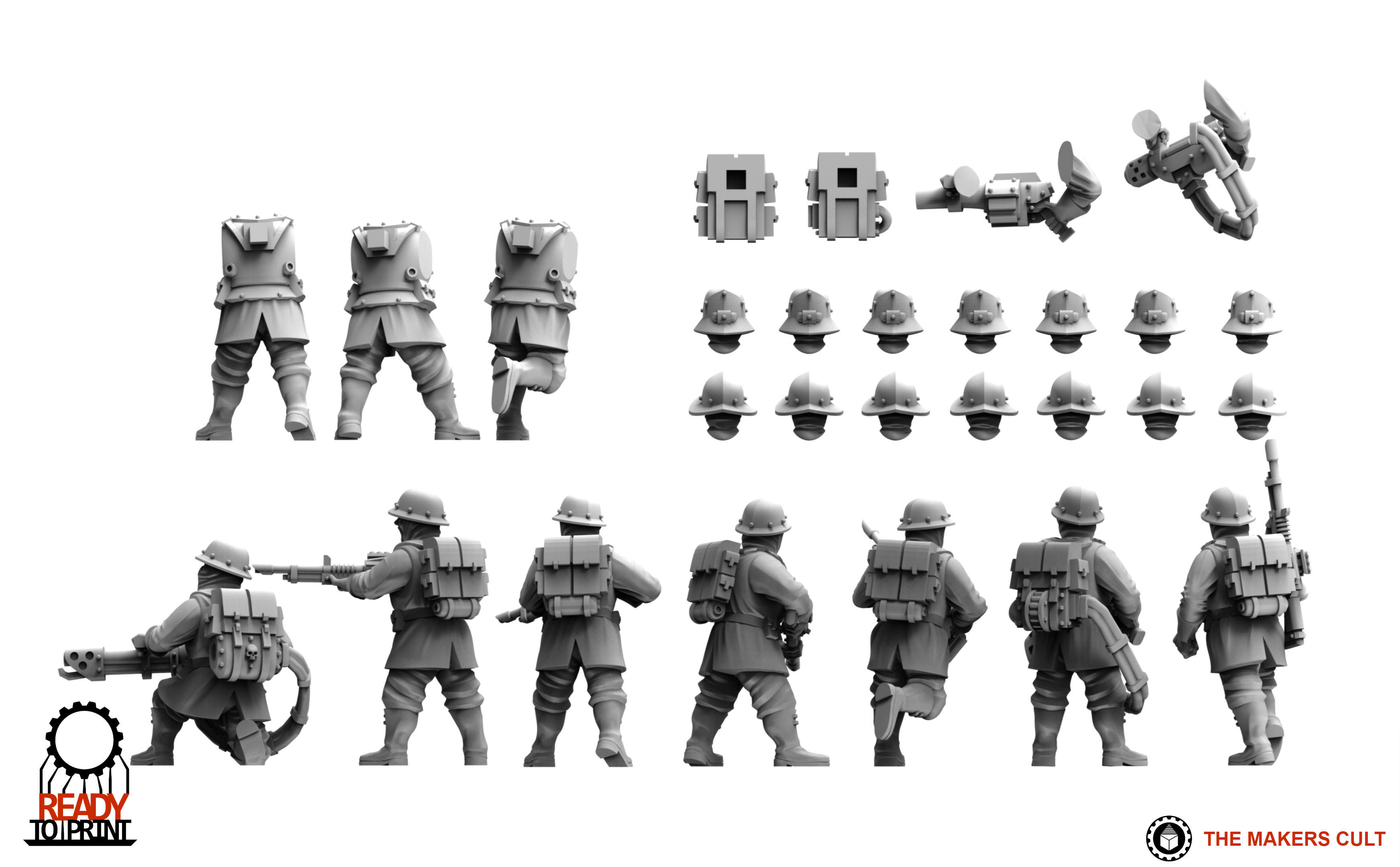 Feudal Guard - Militia 3D print model_3