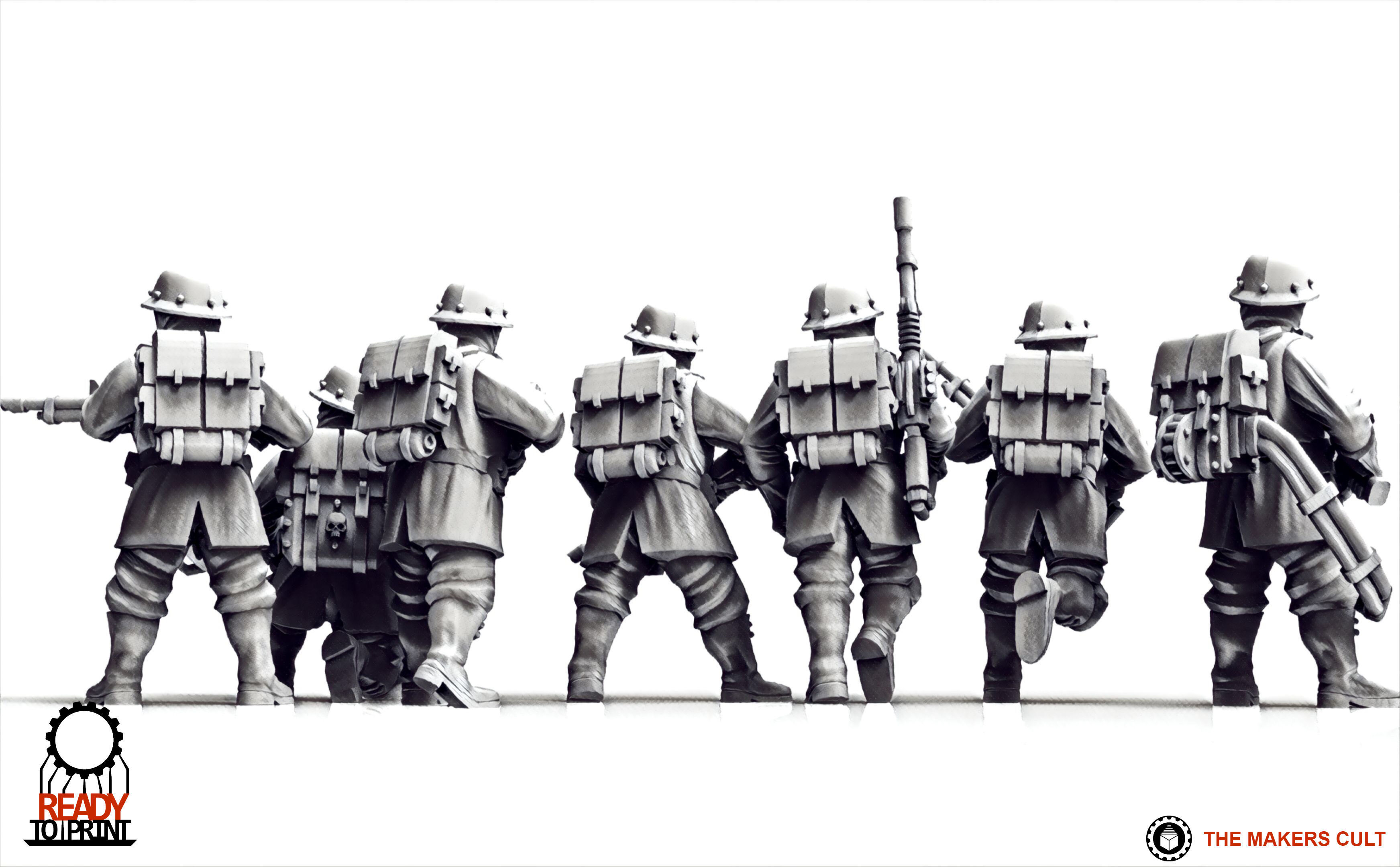 Feudal Guard - Militia 3D print model_7