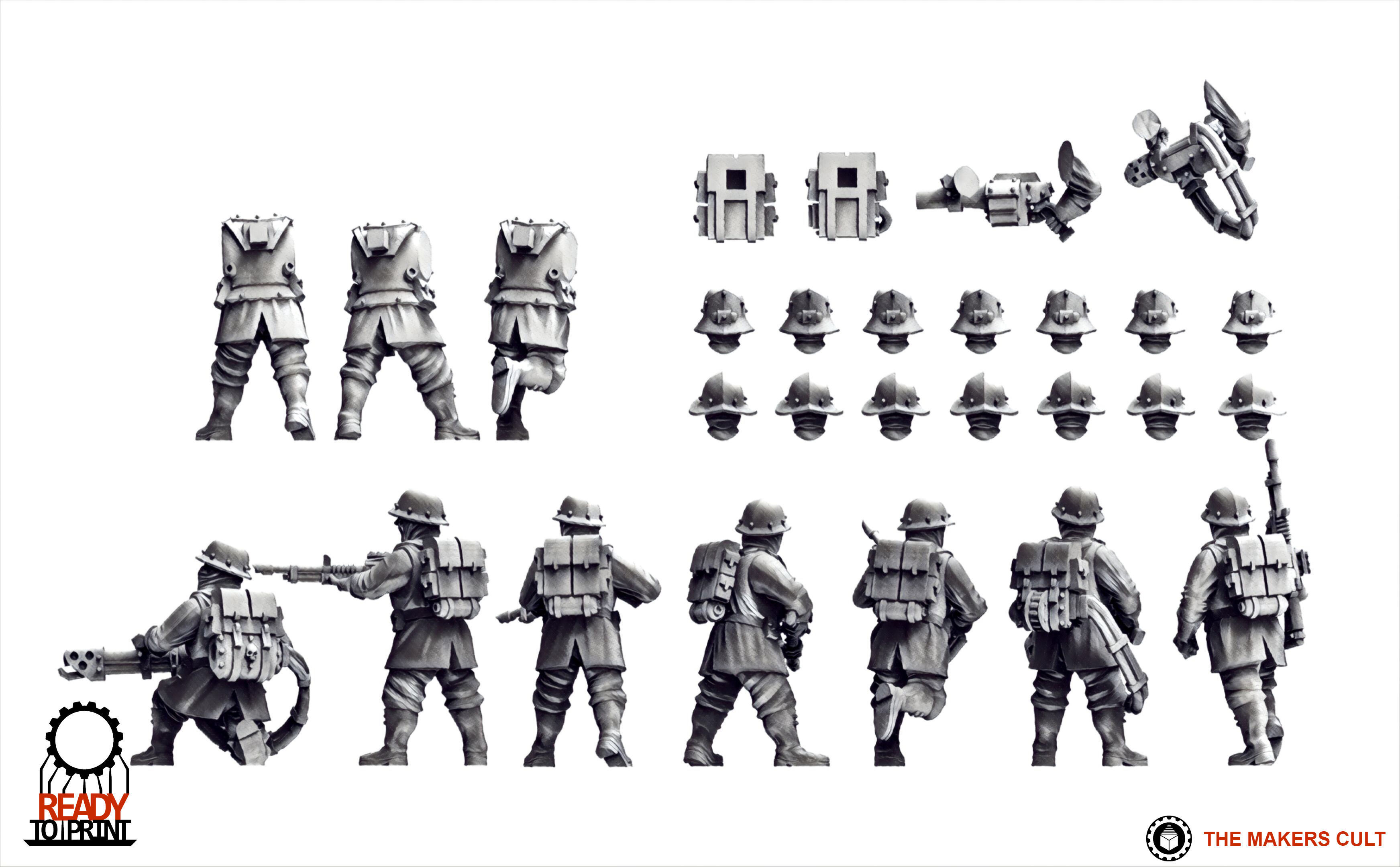 Feudal Guard - Militia 3D print model_6