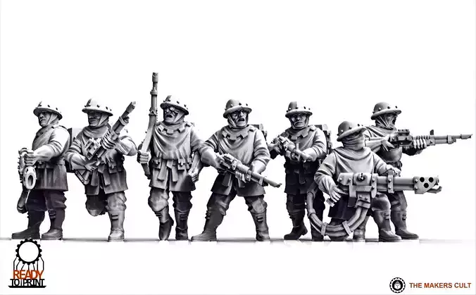 Feudal Guard - Militia 3D print model
