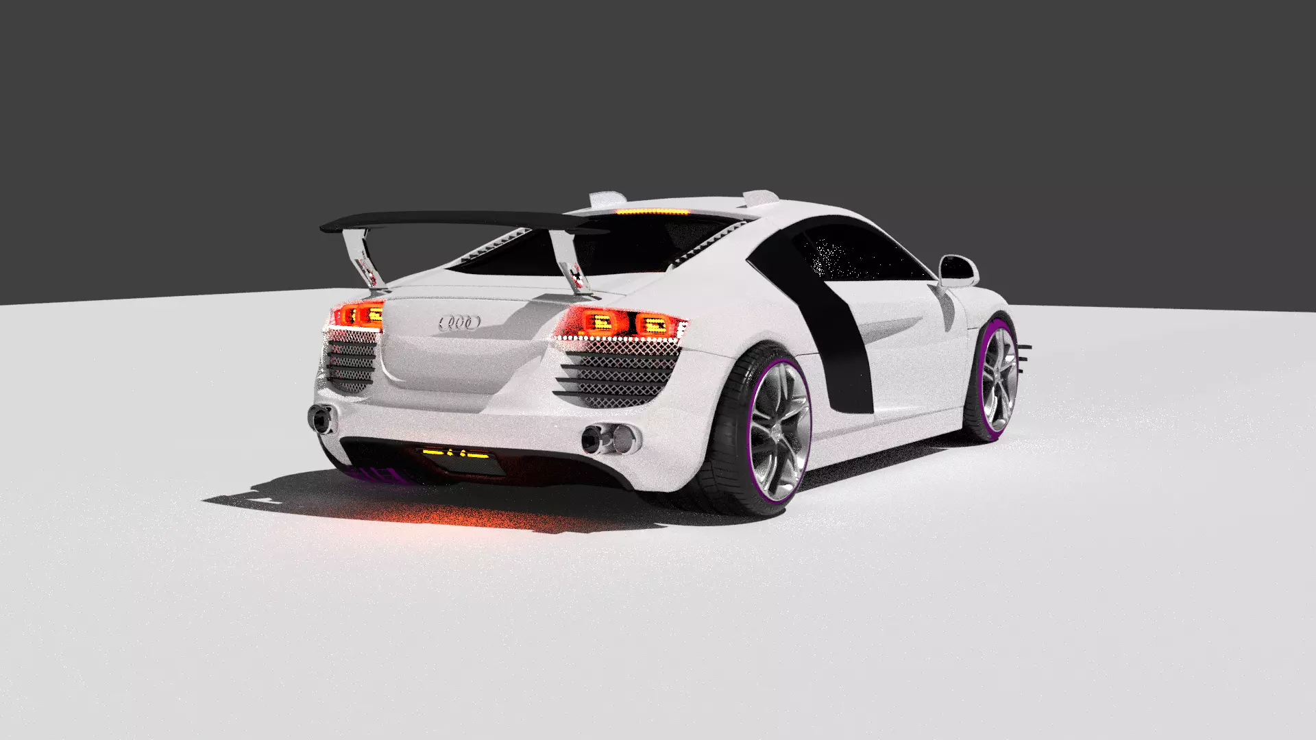 Audi R8 ETron modified 3D model_0